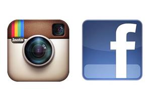 Instagram and Facebook logos 
