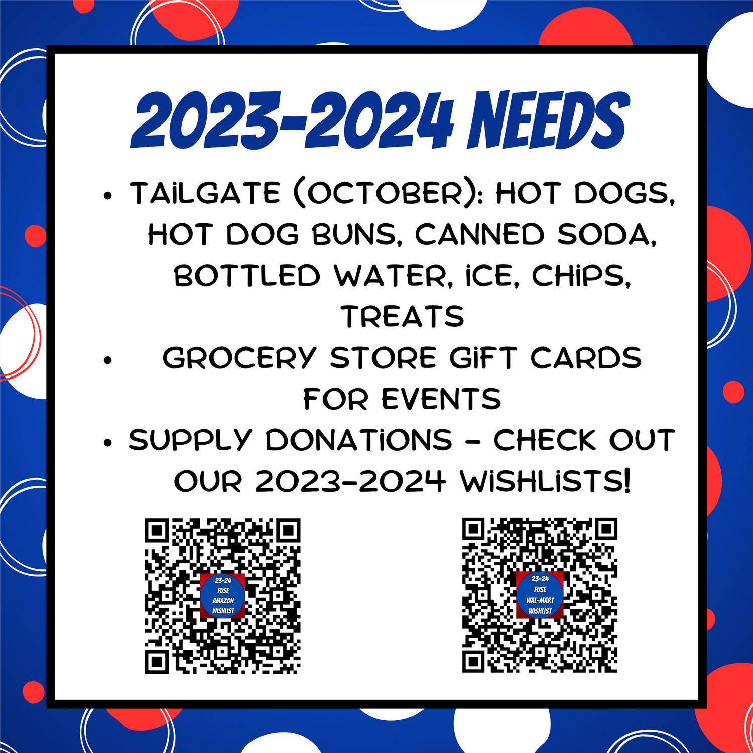 2023-2024 Needs